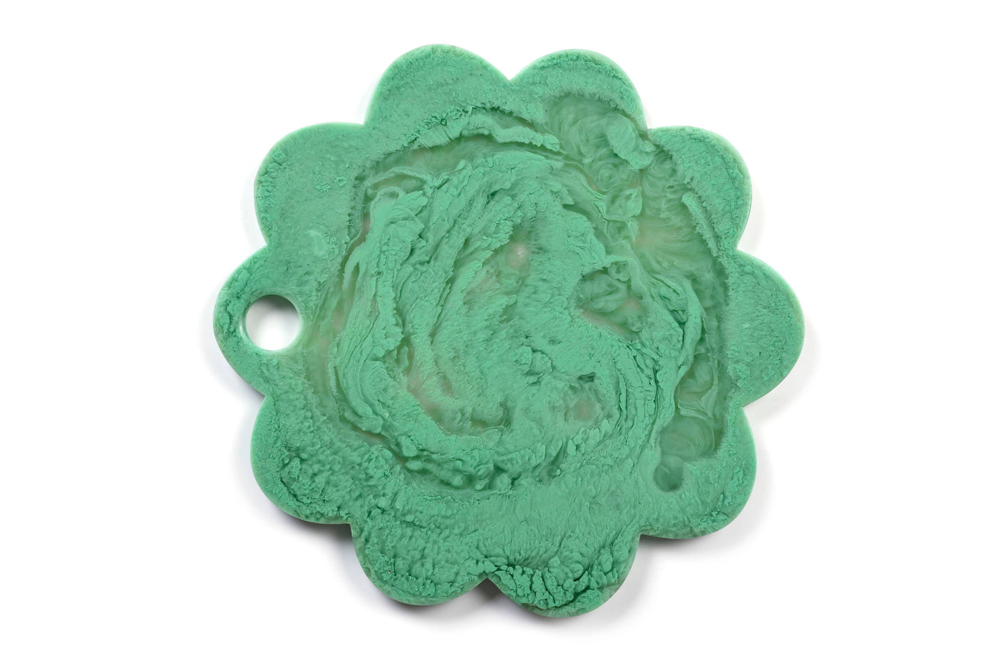 Green Scalloped Cheese Board