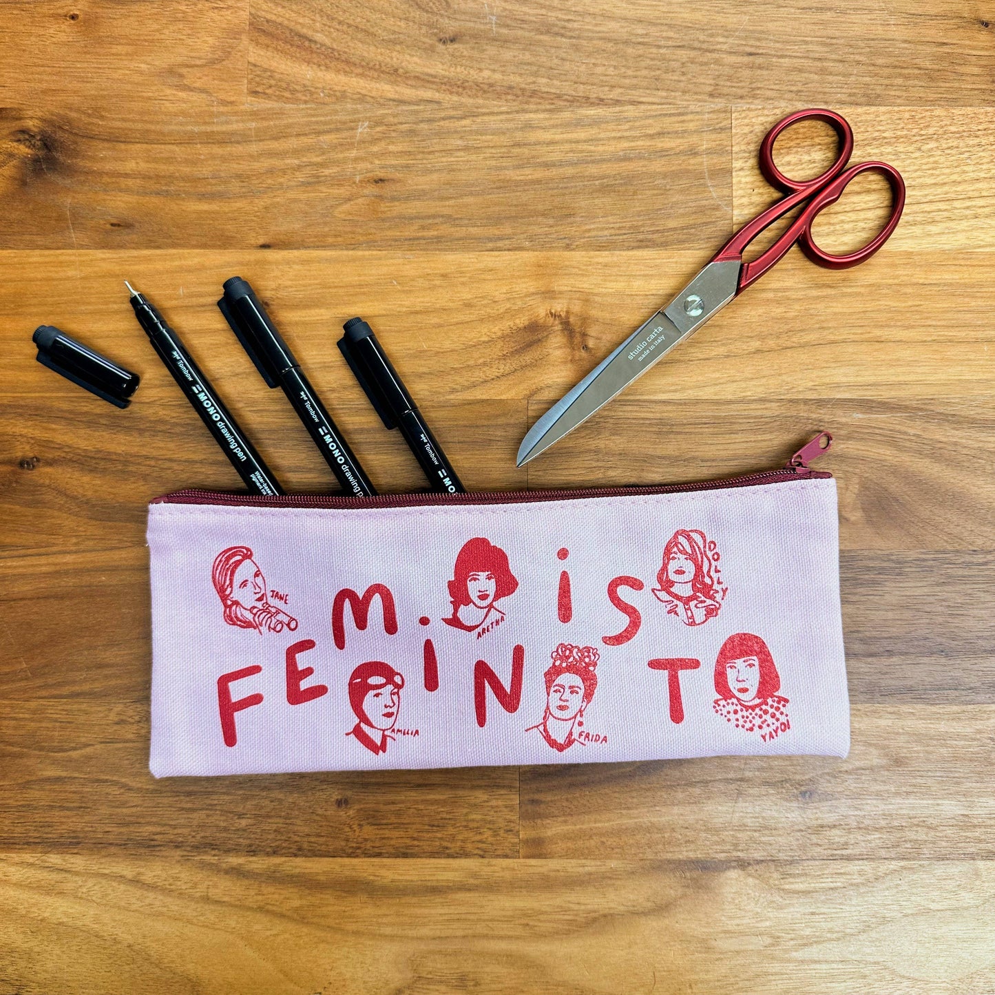 Wolf & Wren Press - 'Feminist' Pencil Pouch