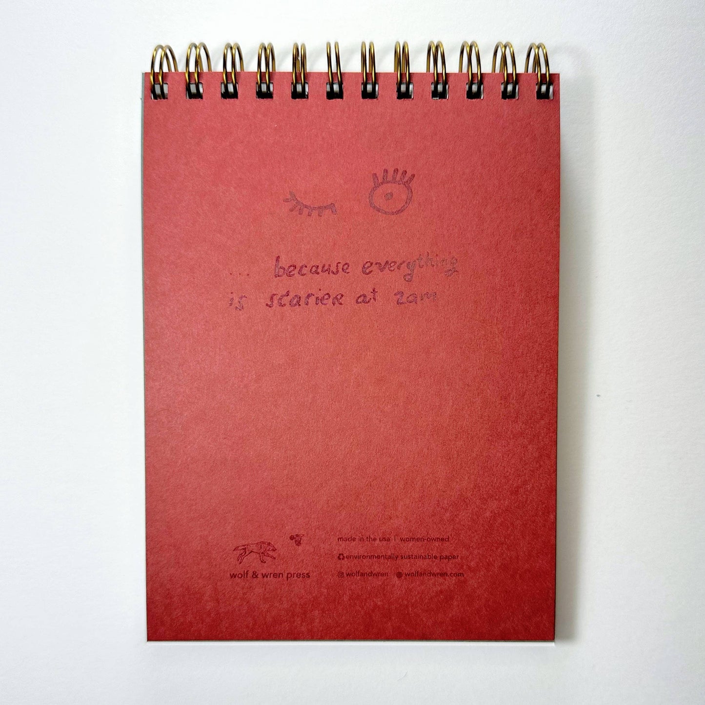 Wolf & Wren Press - Small Bedside Worry Book