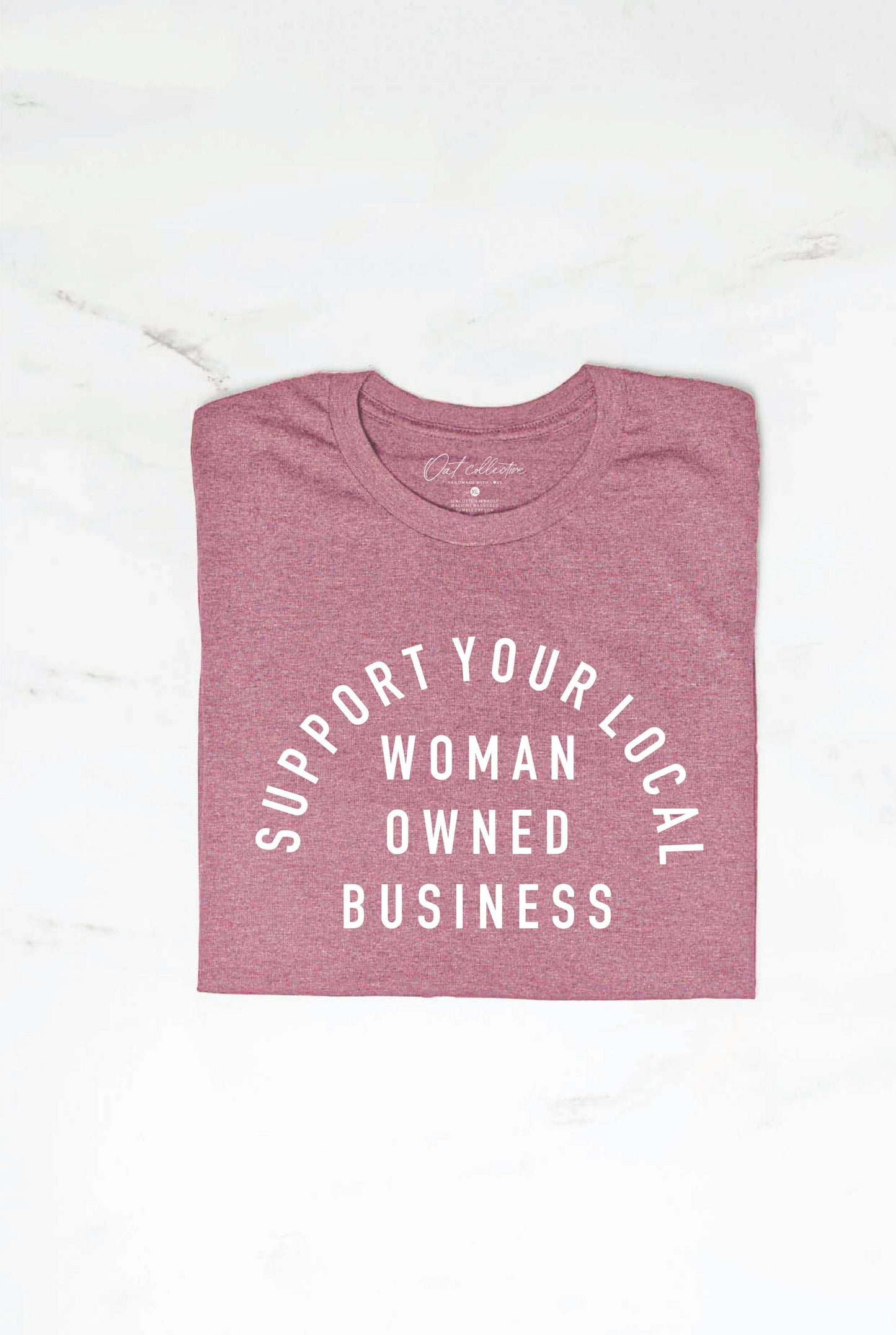 OAT COLLECTIVE - SUPPORT YOUR LOCAL WOMAN OWNED BUSINESS Graphic T-Shirt: VINTAGE WHITE / M