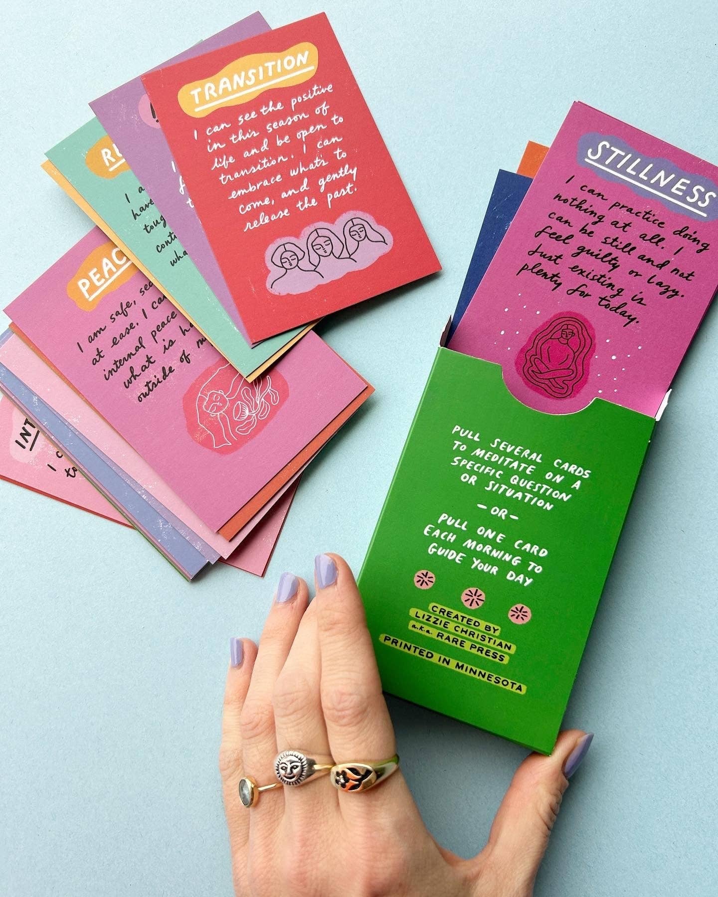 Hand-drawn Affirmation Card Deck