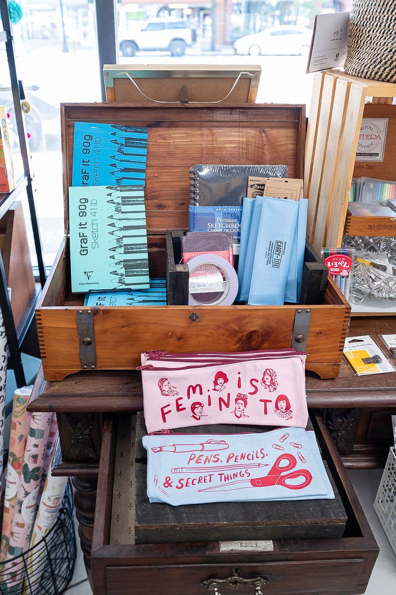 Wolf & Wren Press - 'Feminist' Pencil Pouch