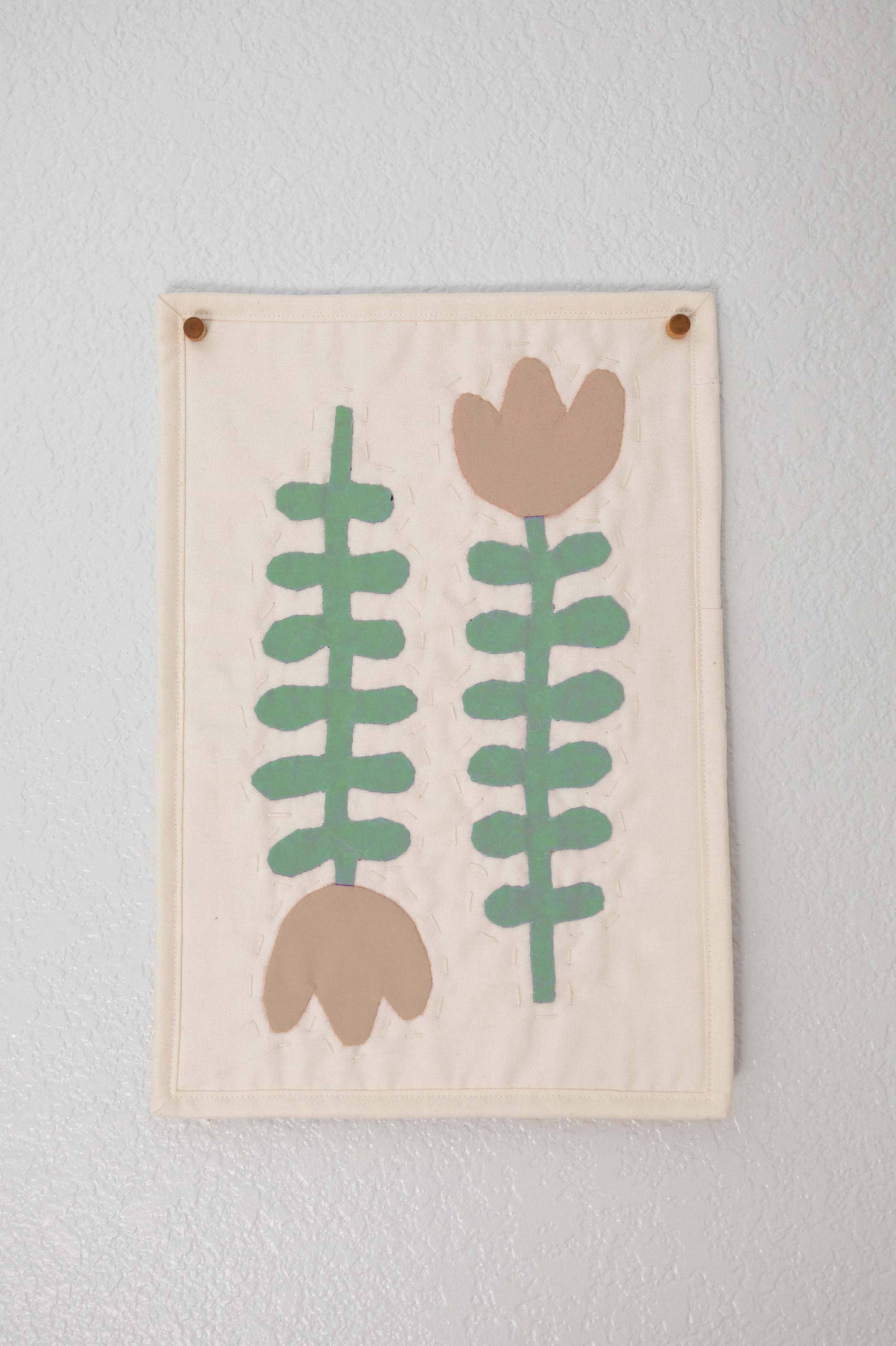 it's all in the stitch - Nordic Flowers DIY Sewing Kit: Taupe / Digital / Full Kit