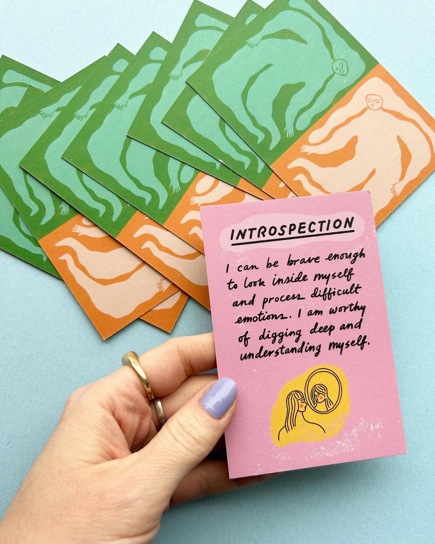 Hand-drawn Affirmation Card Deck
