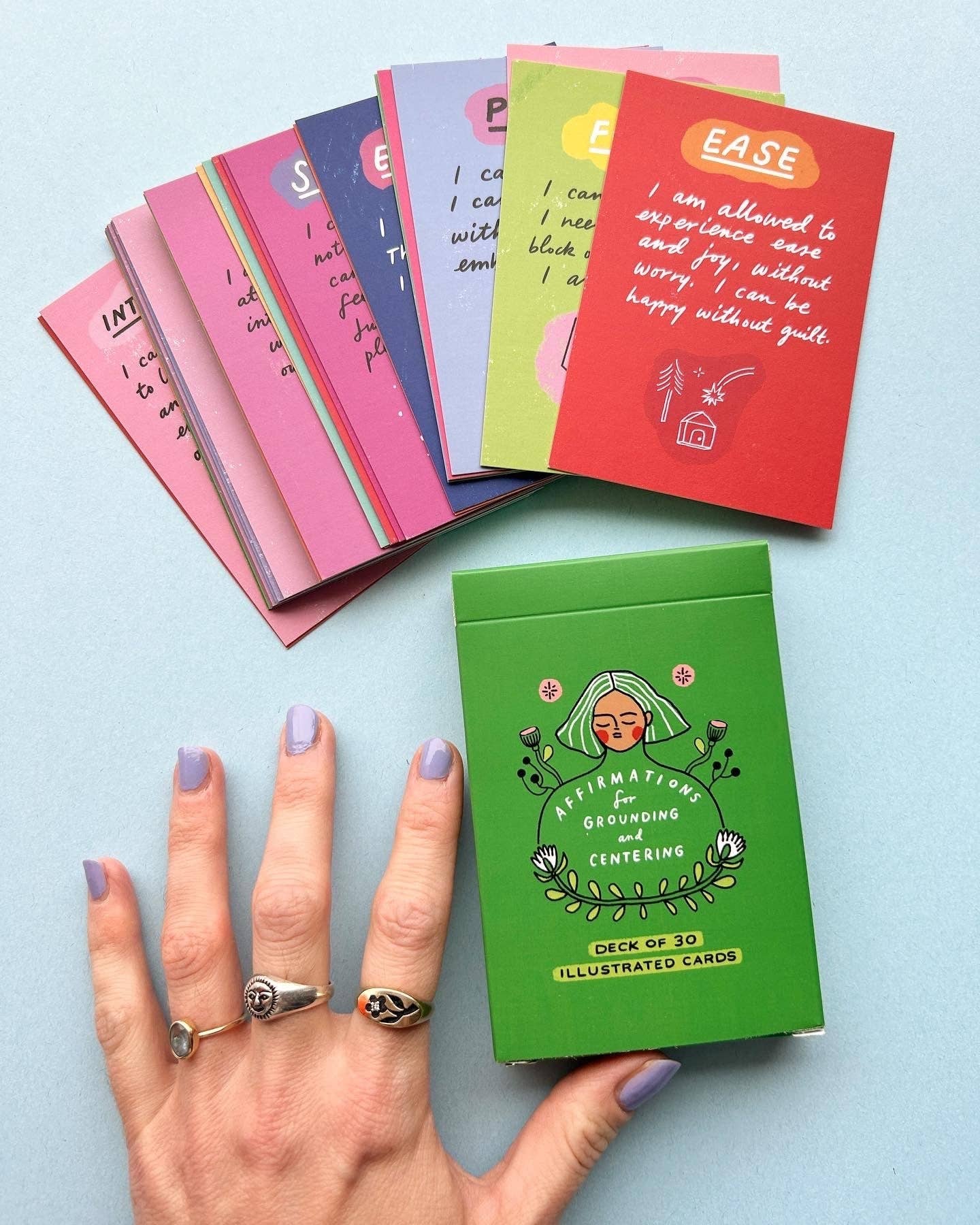 Hand-drawn Affirmation Card Deck