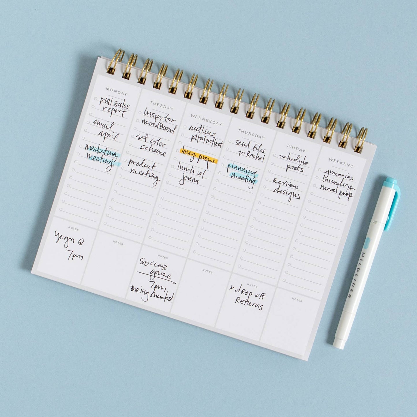 This Week - Spiral Weekly Planner