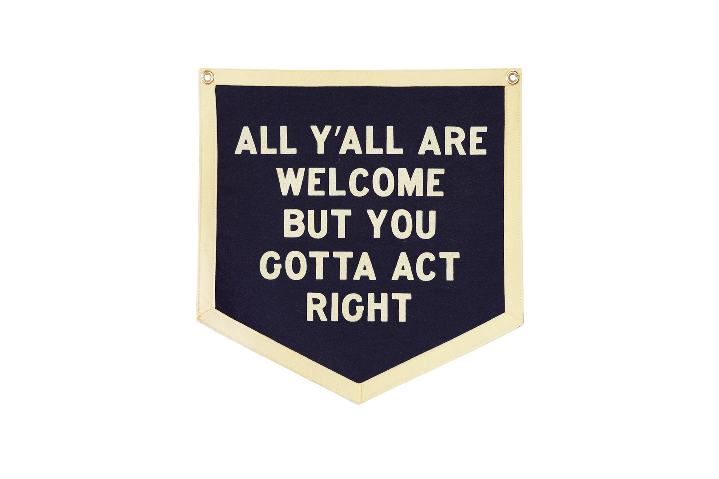 All Y'all Are Welcome Camp Flag