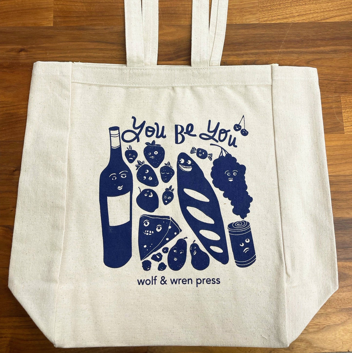 Wolf & Wren Press - 'You Be You' Canvas Tote/Book Bag