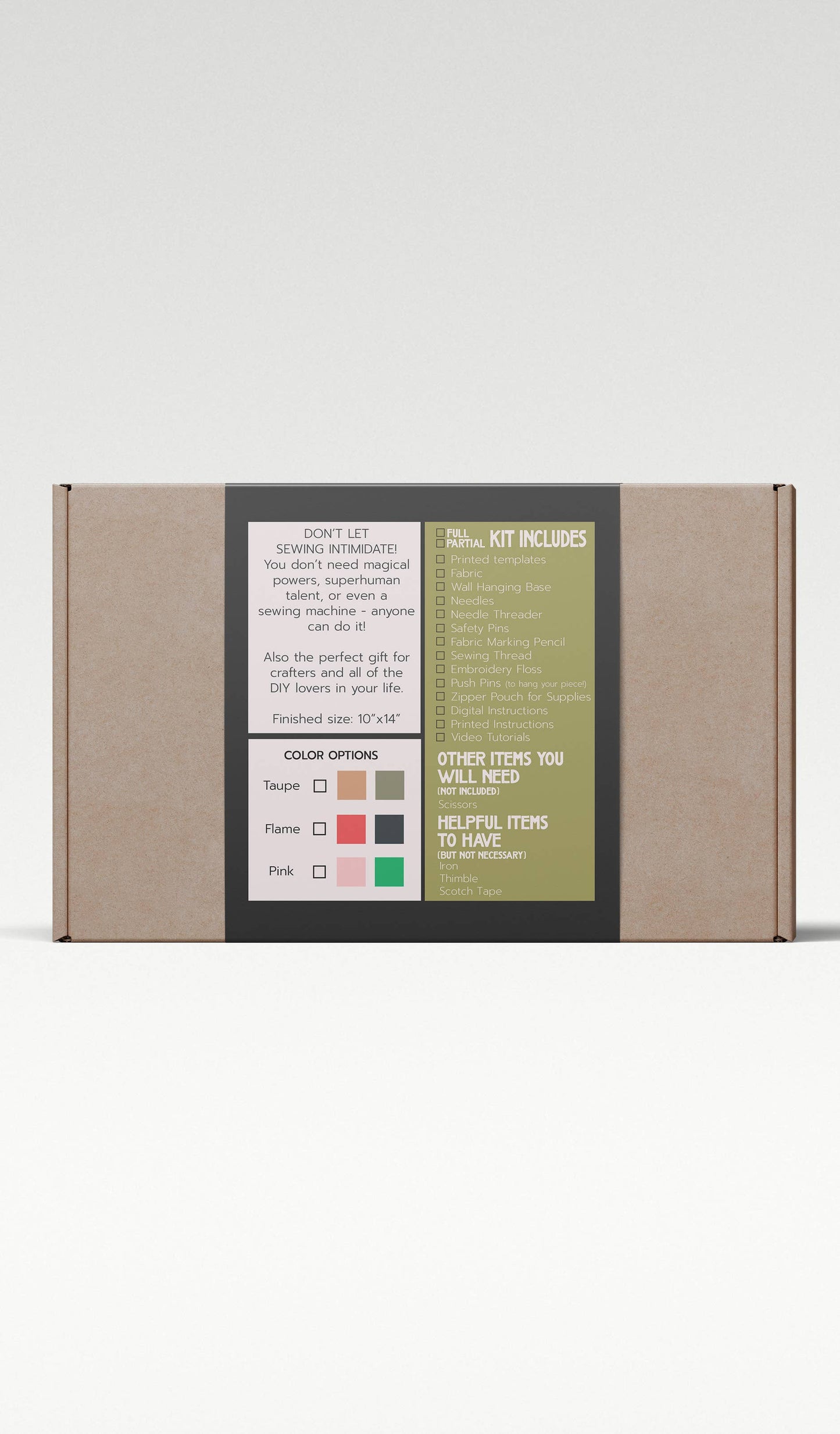 it's all in the stitch - Nordic Flowers DIY Sewing Kit: Taupe / Digital / Full Kit