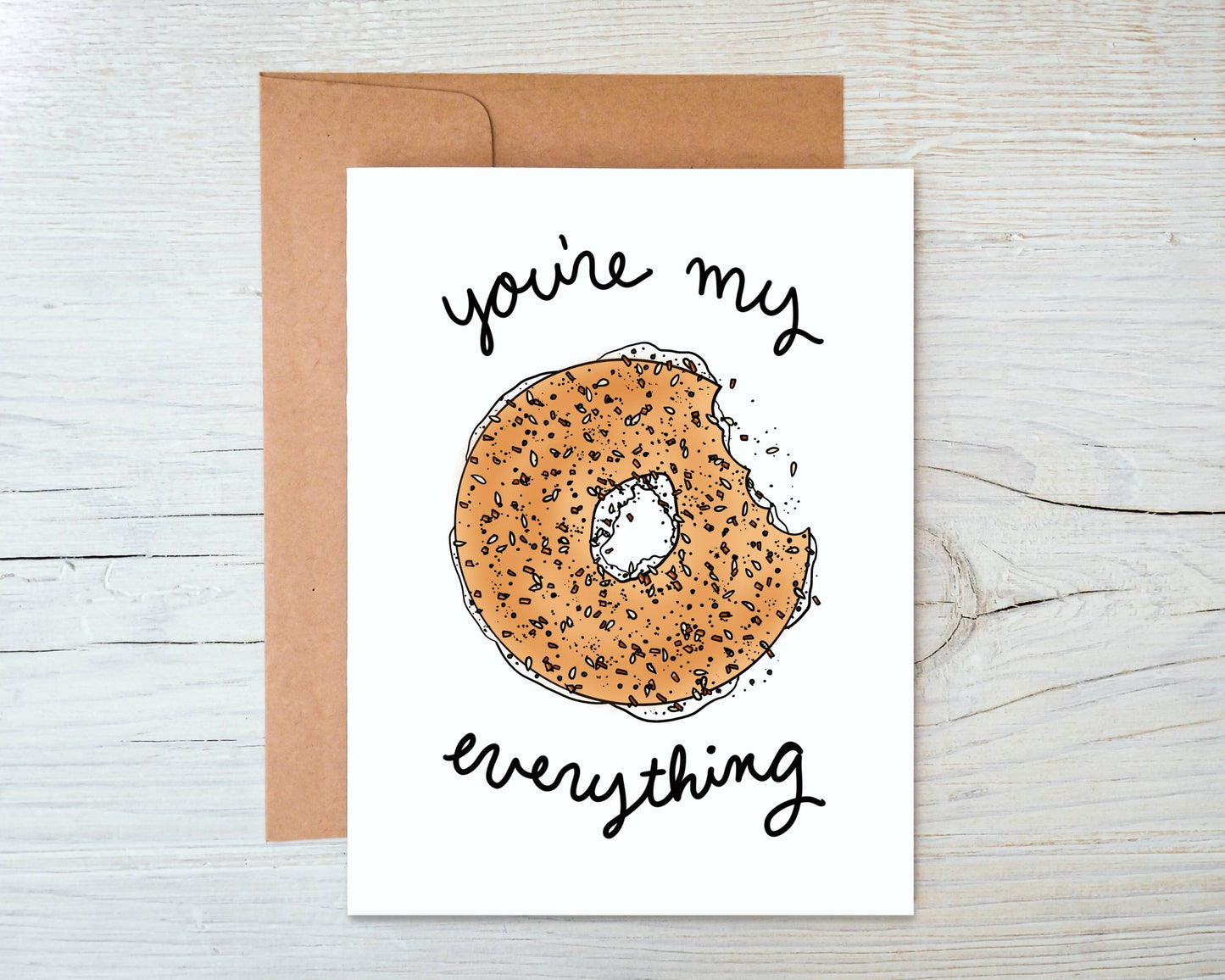 Marigold Press - Everything Bagel Valentine’s Day Card - You’re My Everything