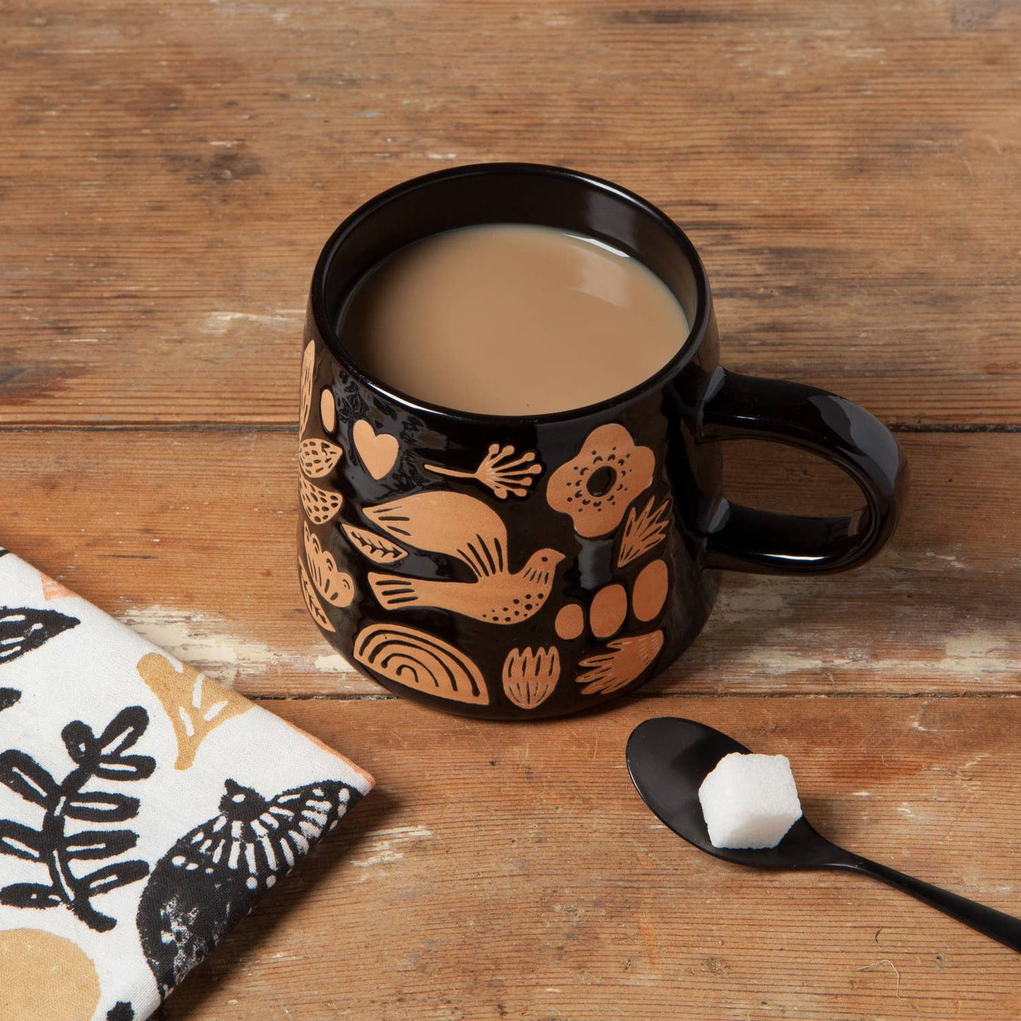Folk Imprint Stoneware Mug