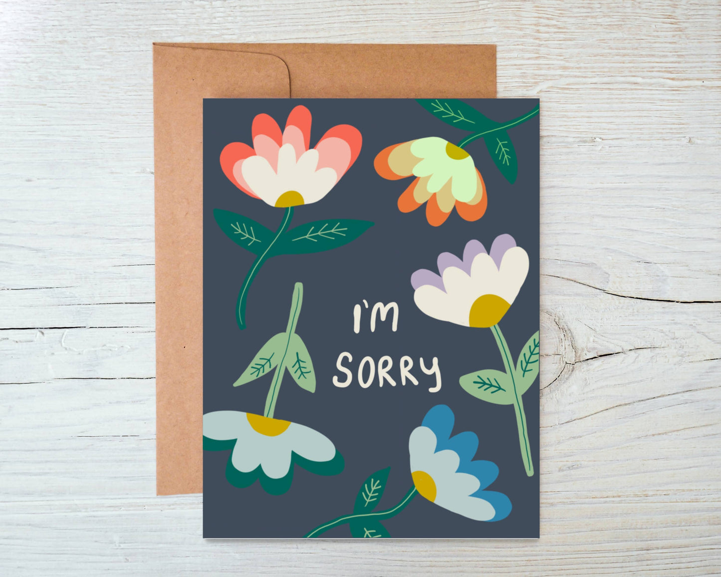 Marigold Press - Floral Apology/ Sympathy Card - I’m Sorry