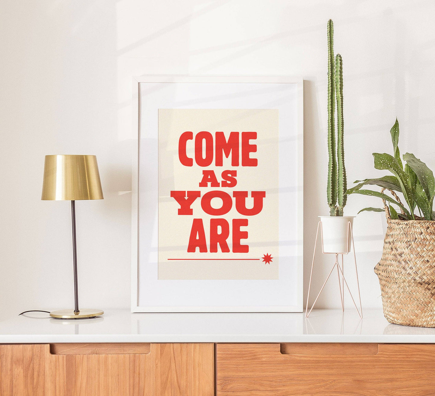 Kuku Studio - Come As You Are Art Print: Red / 5 x 7