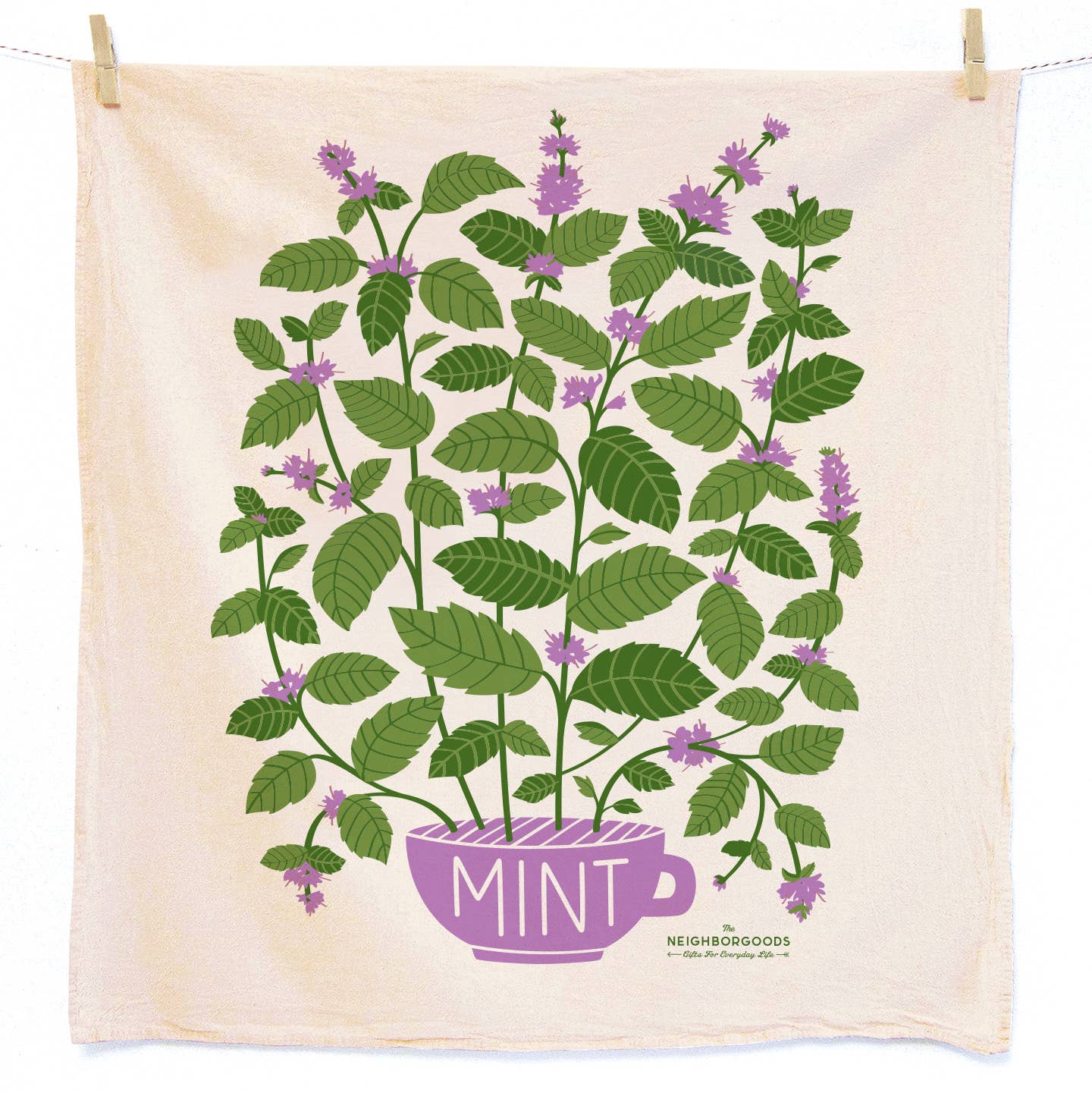 The Neighborgoods - FRESH HERBS (Basil, Dill, Mint) - Tea Towel Set of 3