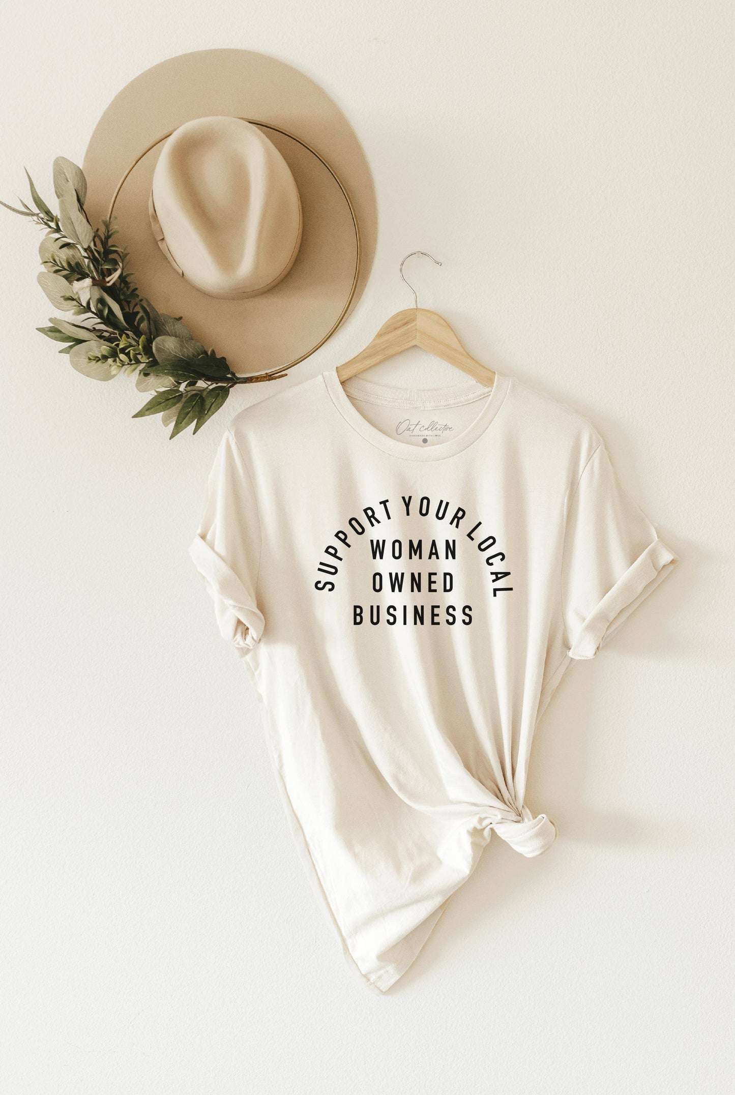 OAT COLLECTIVE - SUPPORT YOUR LOCAL WOMAN OWNED BUSINESS Graphic T-Shirt: VINTAGE WHITE / M