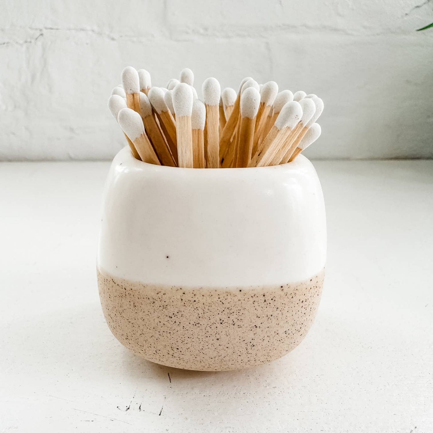 Ceramic Match Holder with Matches
