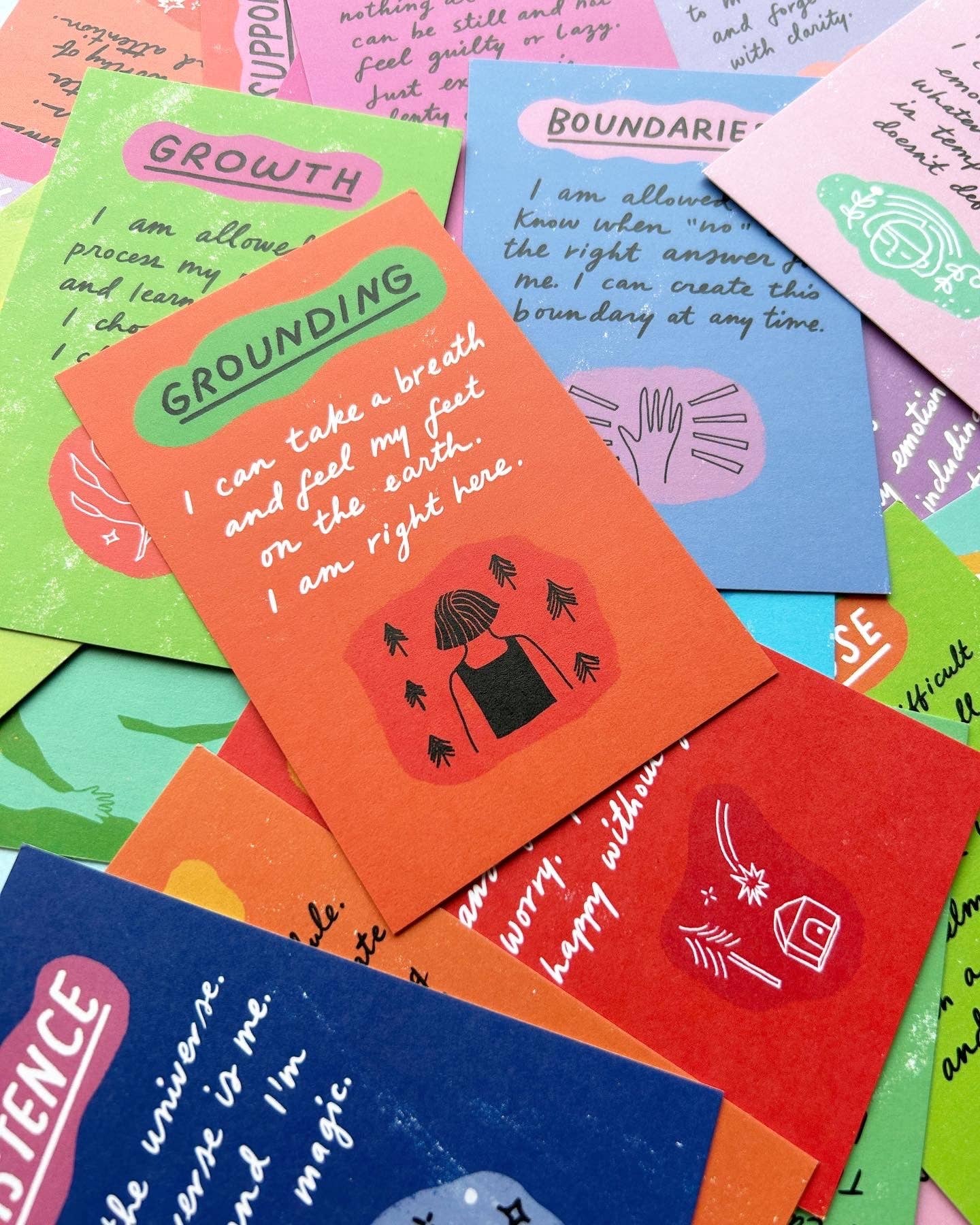 Hand-drawn Affirmation Card Deck