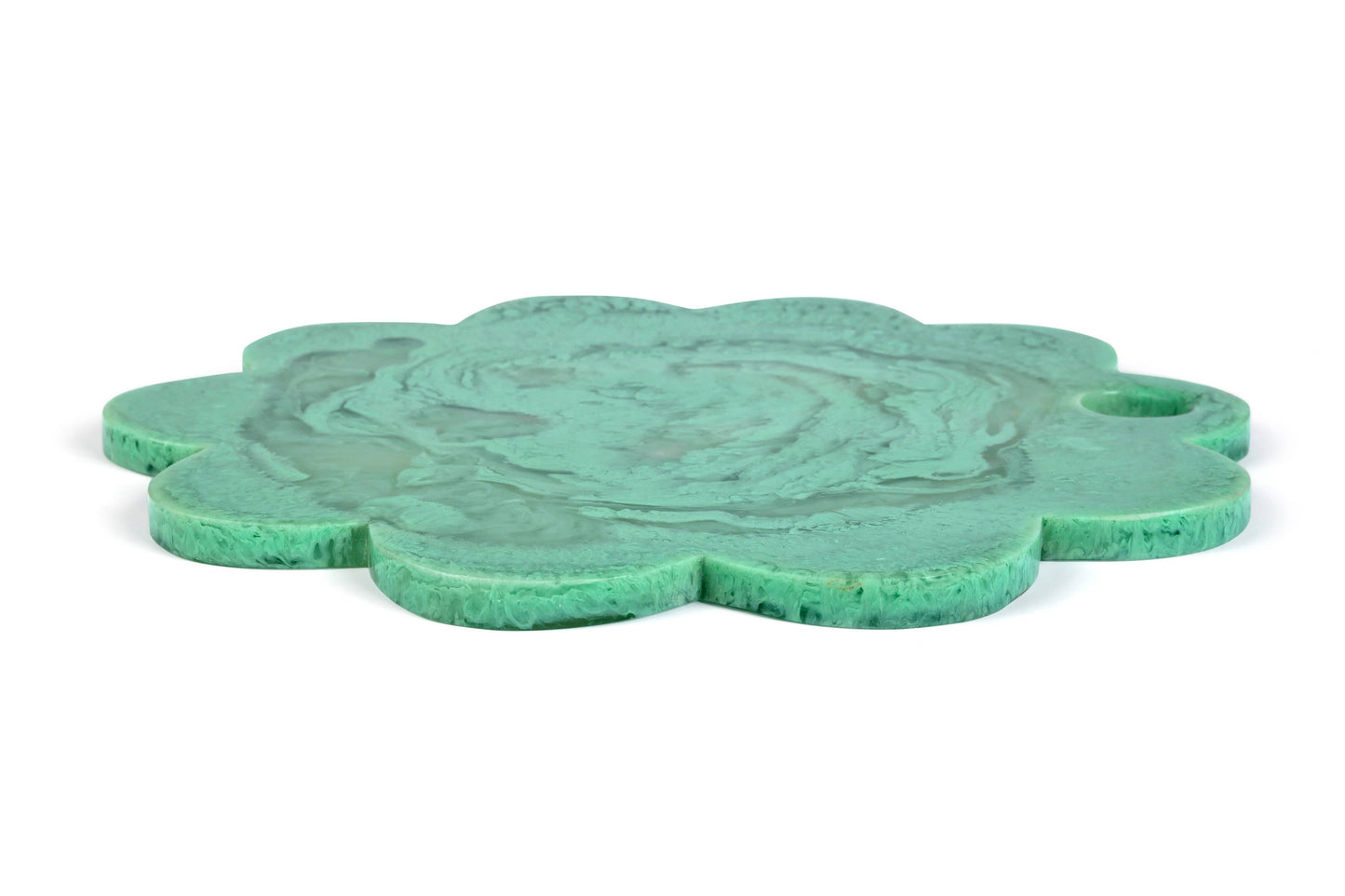 Green Scalloped Cheese Board