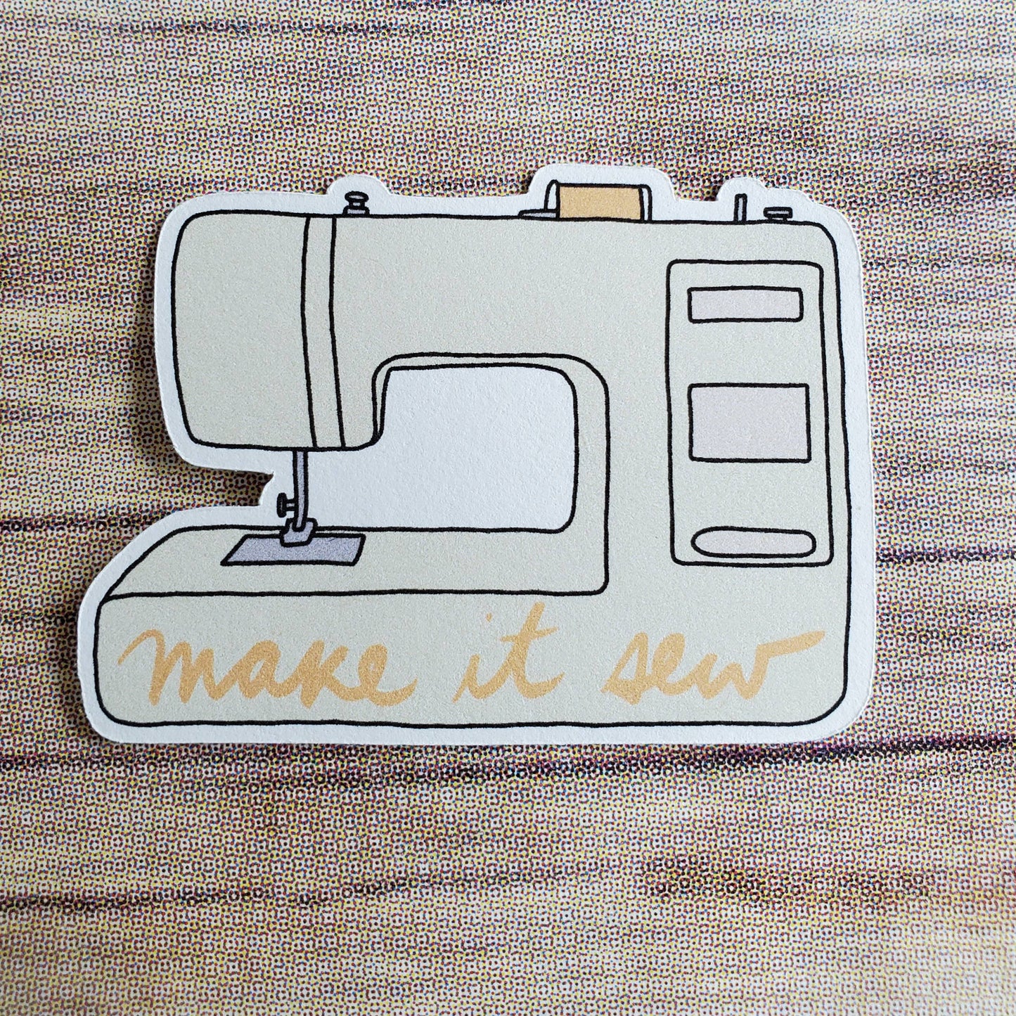 Make it Sew Sewing Machine Sticker