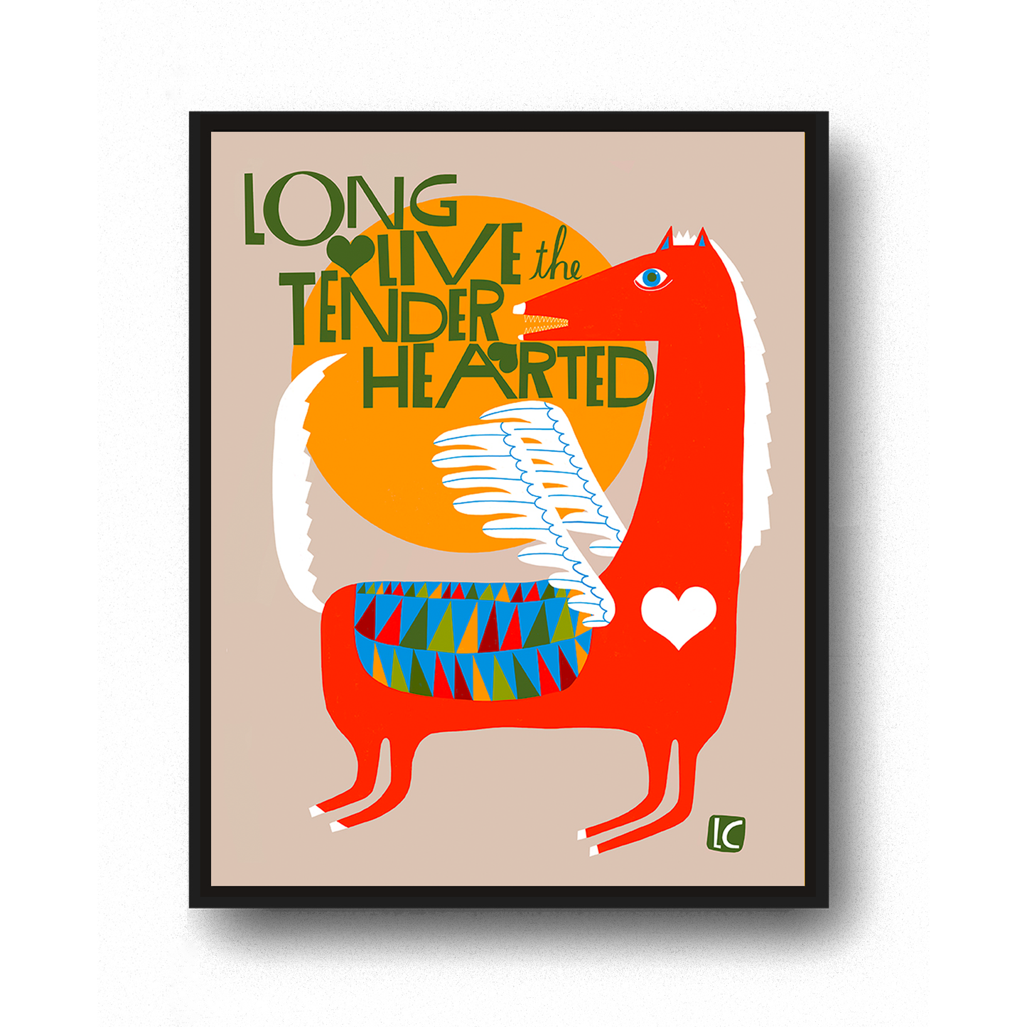 Lisa Congdon Art & Illustration - Long Live the Tenderhearted - Art Print: 8.5" x 11"