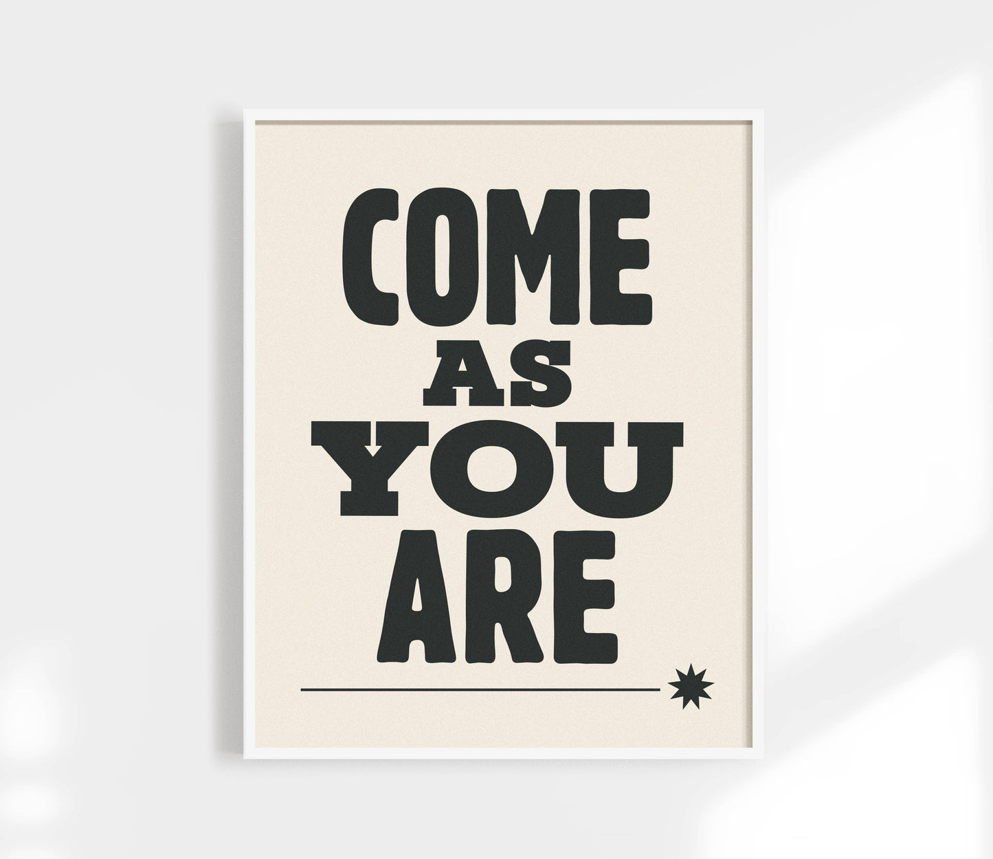 Kuku Studio - Come As You Are Art Print: Red / 5 x 7