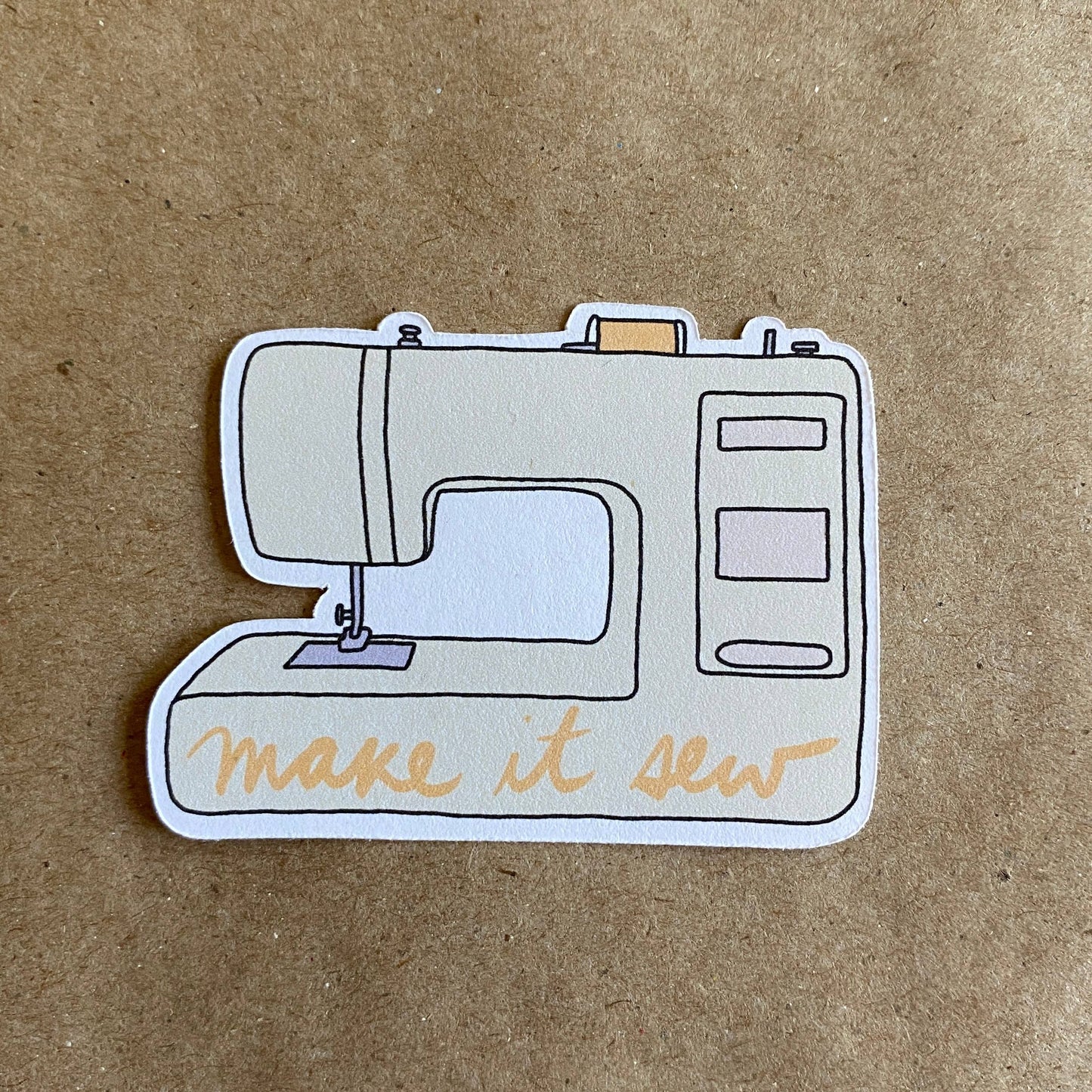 Make it Sew Sewing Machine Sticker