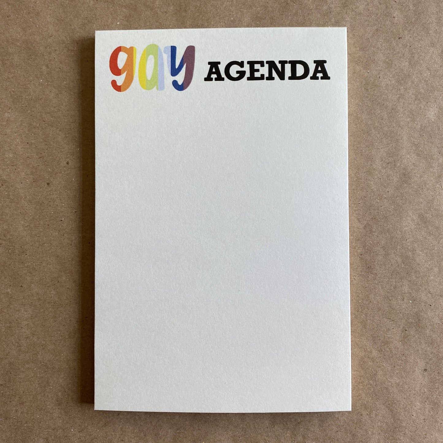 Gay Agenda Notepad