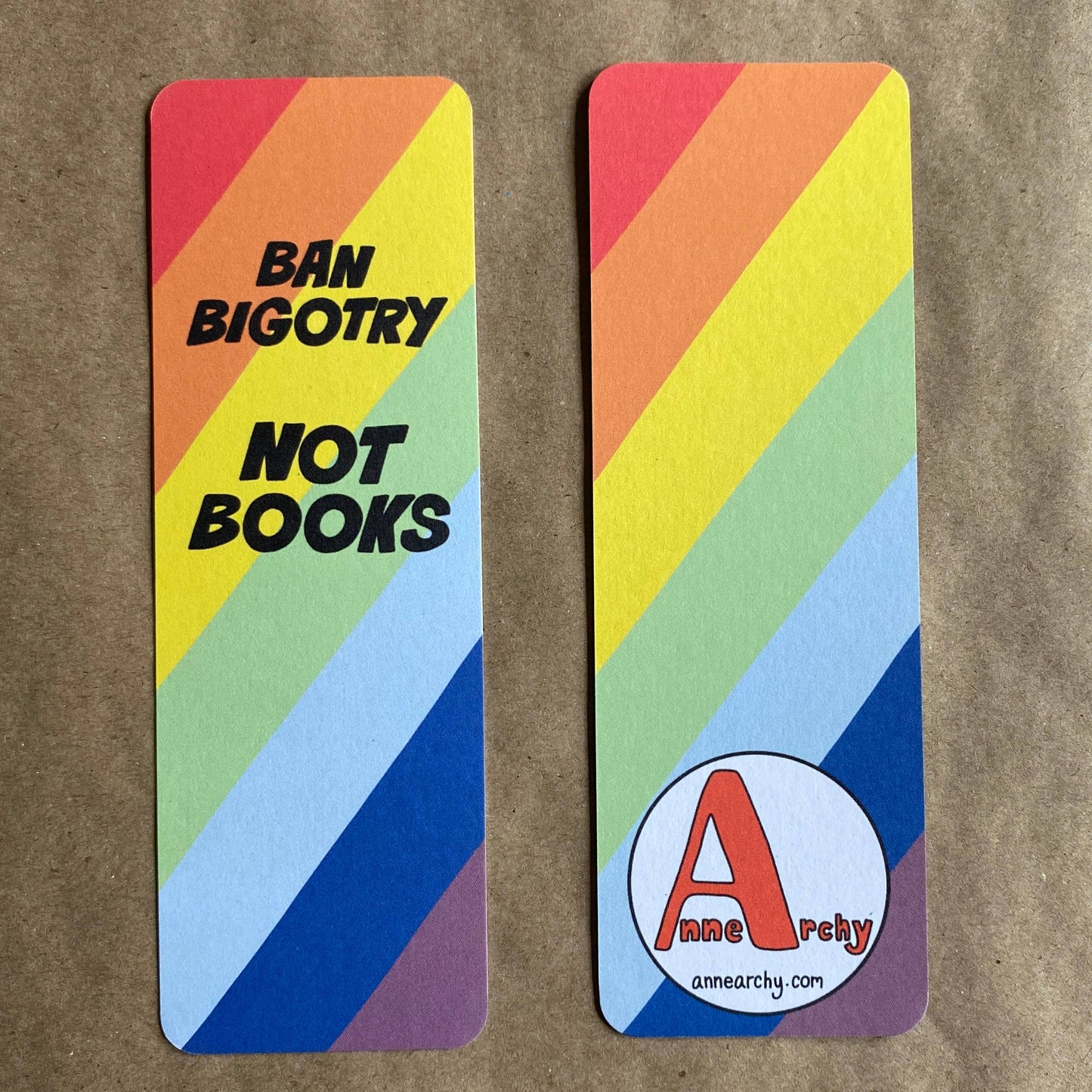 Ban Bigotry Not Books Bookmark