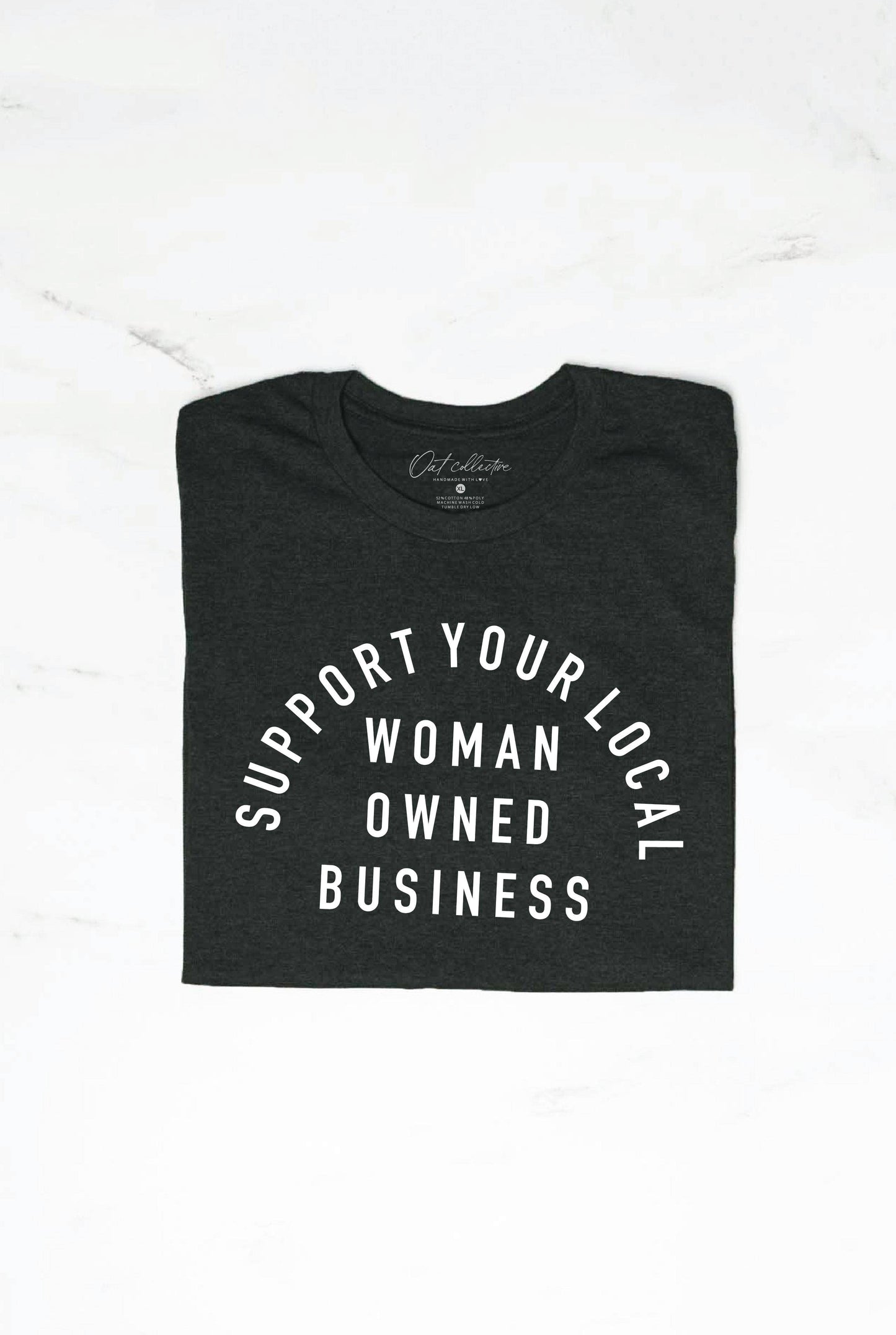 OAT COLLECTIVE - SUPPORT YOUR LOCAL WOMAN OWNED BUSINESS Graphic T-Shirt: VINTAGE WHITE / M