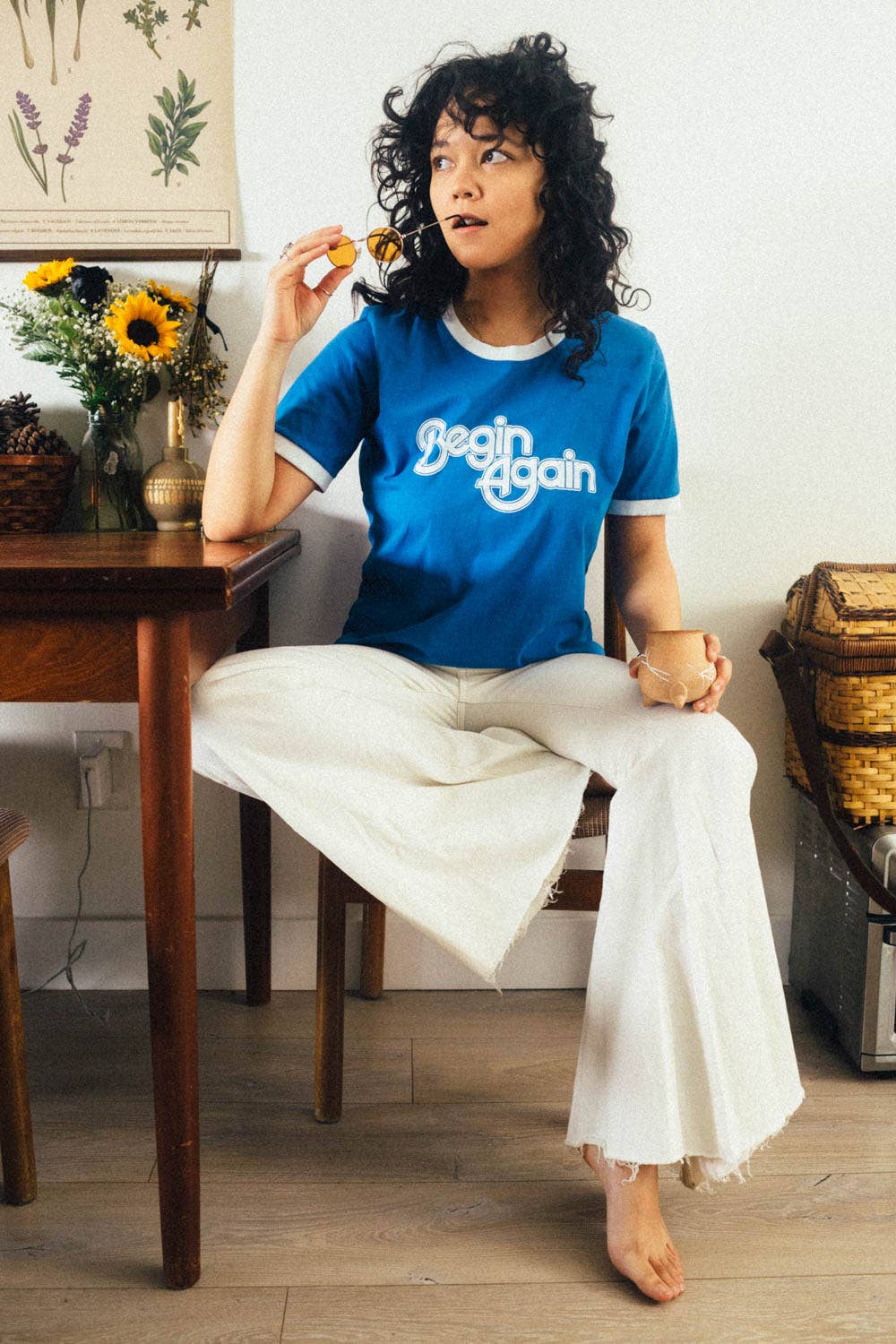 Begin Again Ringer Tee