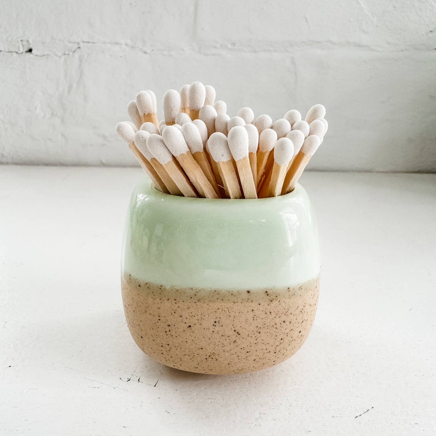 Ceramic Match Holder with Matches