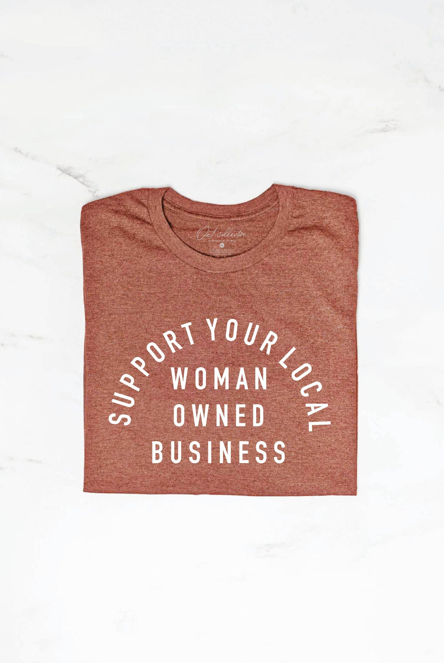 OAT COLLECTIVE - SUPPORT YOUR LOCAL WOMAN OWNED BUSINESS Graphic T-Shirt: VINTAGE WHITE / M