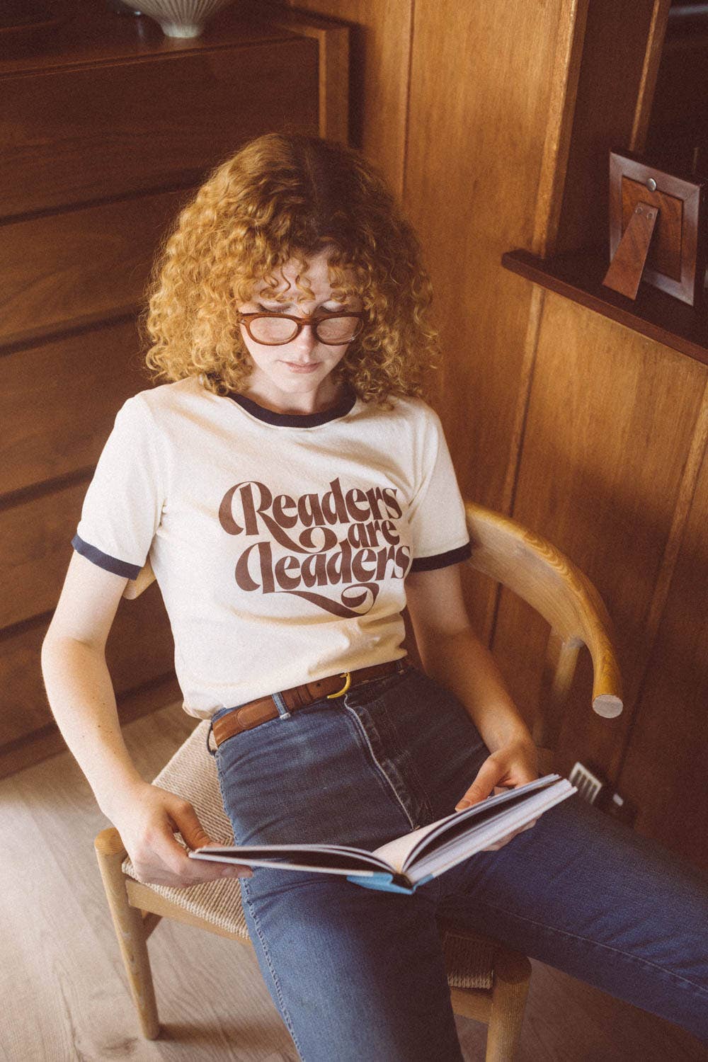 Readers Are Leaders Ringer Tee