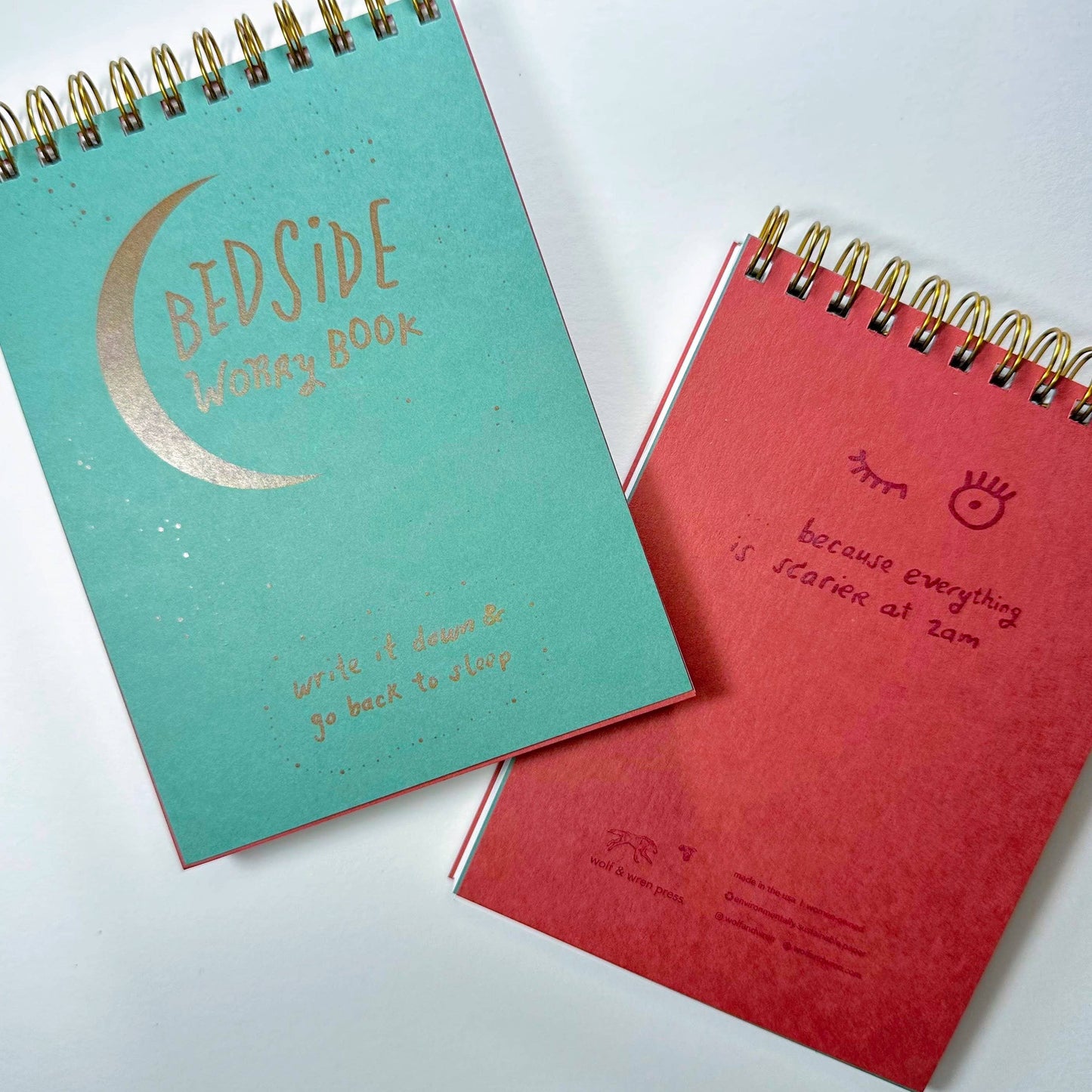 Wolf & Wren Press - Small Bedside Worry Book