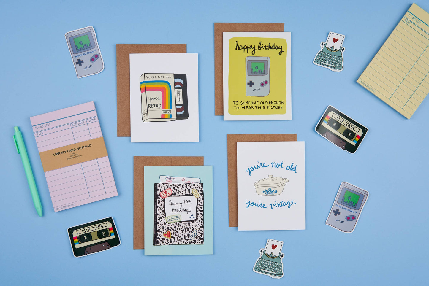 Marigold Press - 90s VHS Birthday Card - You’re Not Old You’re Retro
