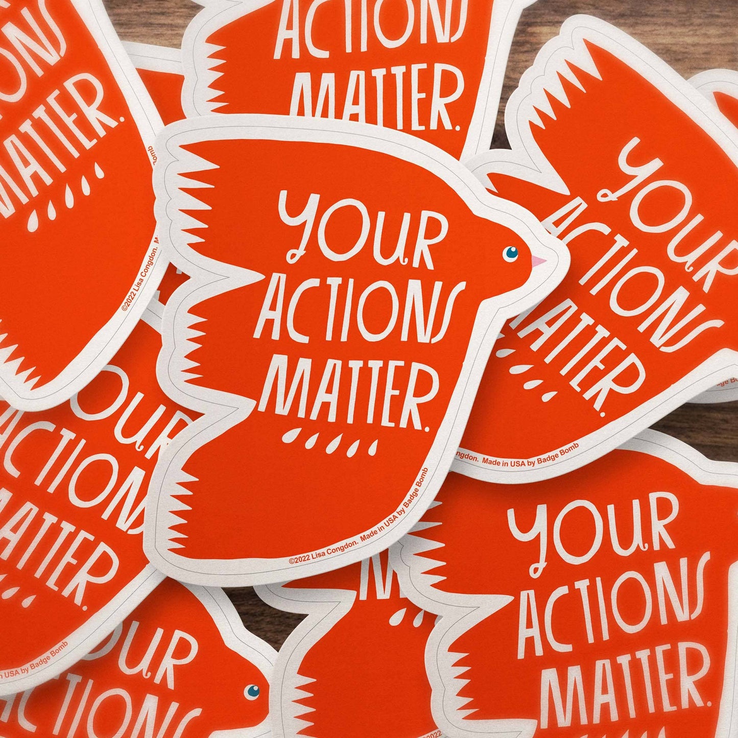 Your Actions Matter Sticker | Lisa Congden