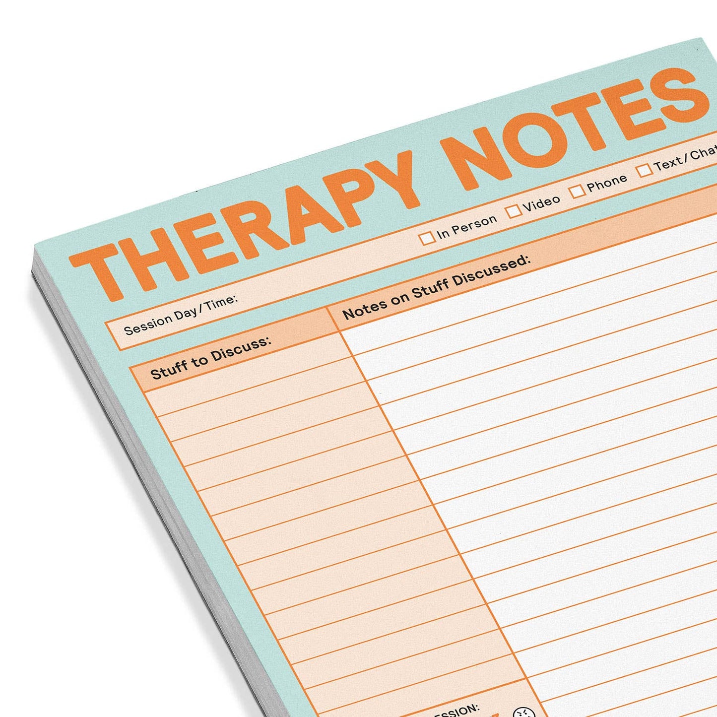 Knock Knock - Therapy Notes Pad (Pastel Version)