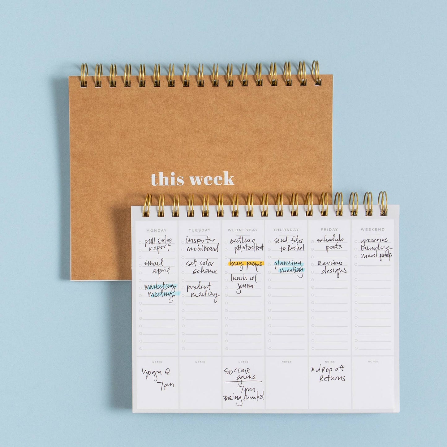 This Week - Spiral Weekly Planner