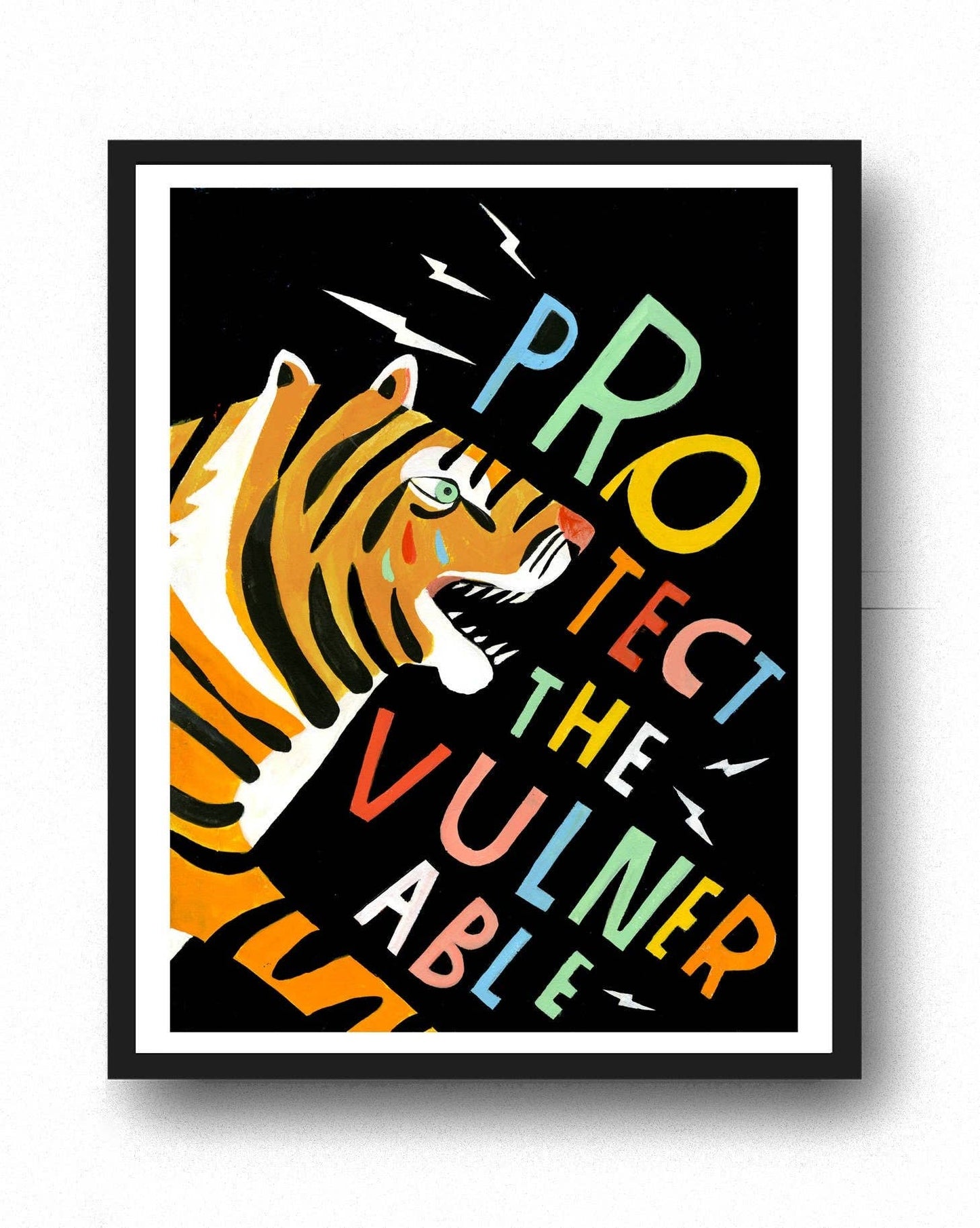 Lisa Congdon Art & Illustration - Protect the Vulnerable - Art Print: 8.5" x 11"