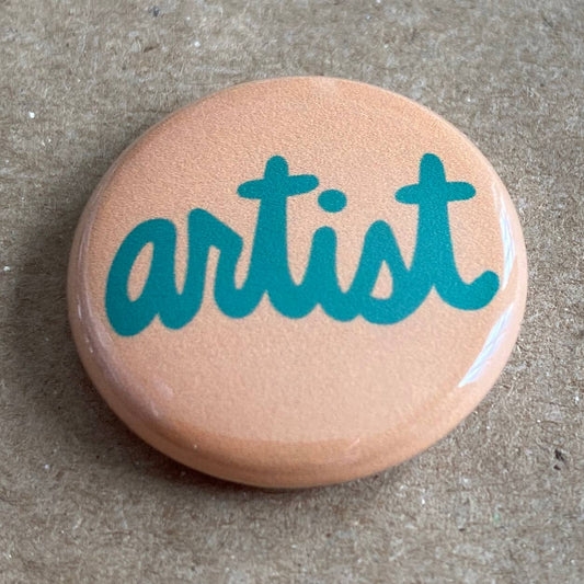 Artist pin back button