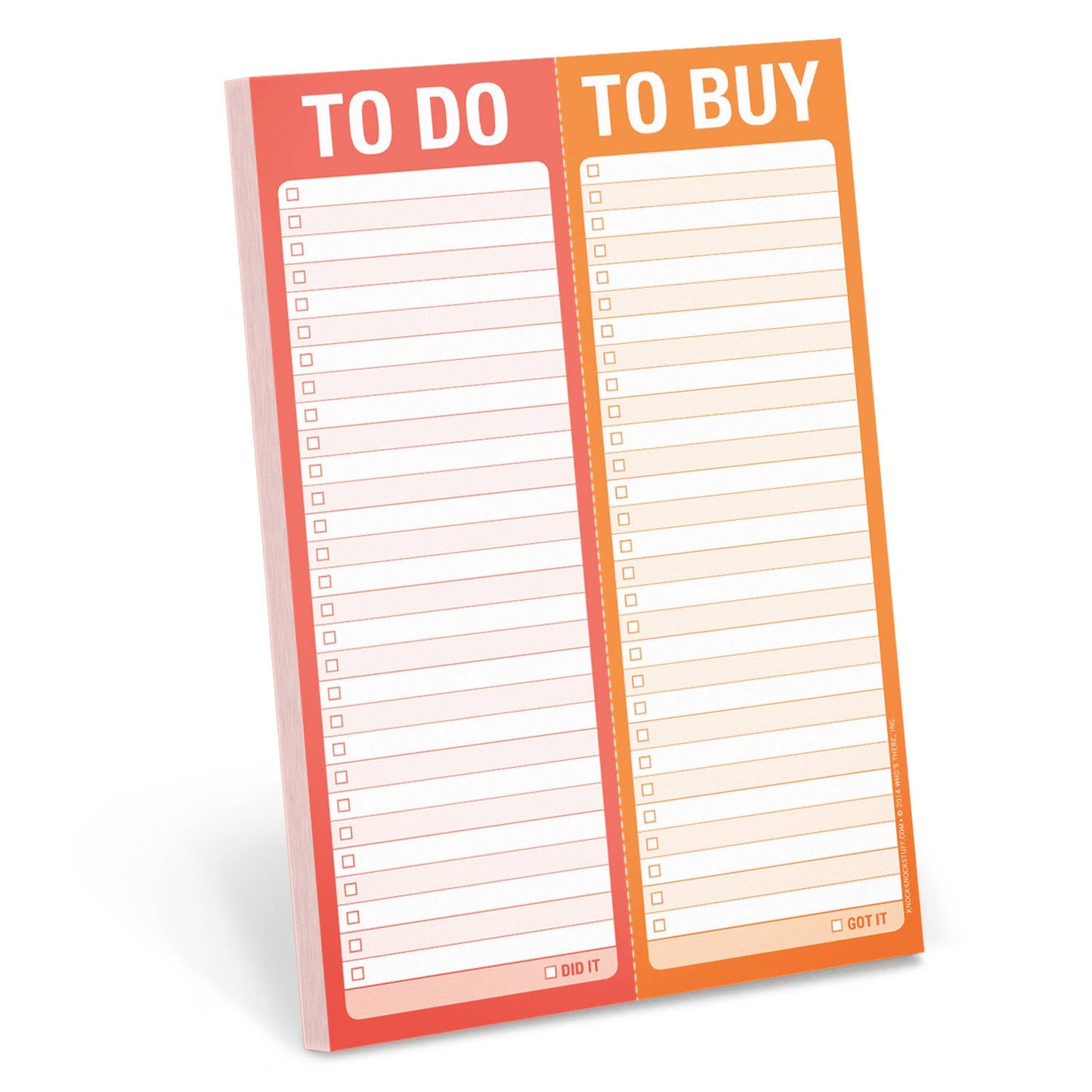 Knock Knock - To Do / To Buy Perforated Pad