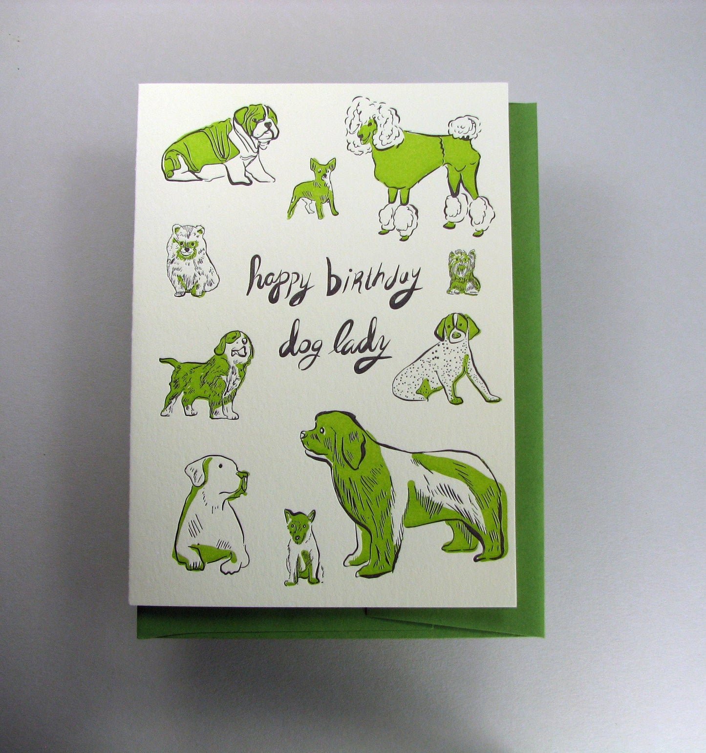 Dog Lady Birthday Card - Wolf + Wren