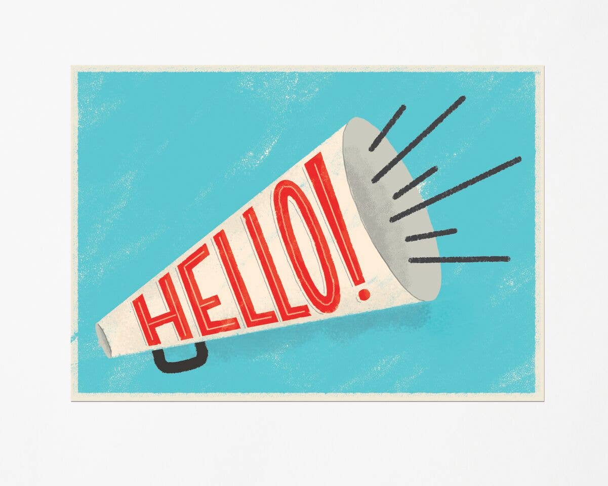 Free Period Press - Hello Political Action Postcard