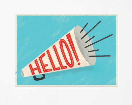 Free Period Press - Hello Political Action Postcard