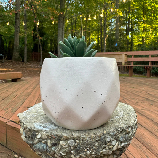 Ceramic Plant Pot - White