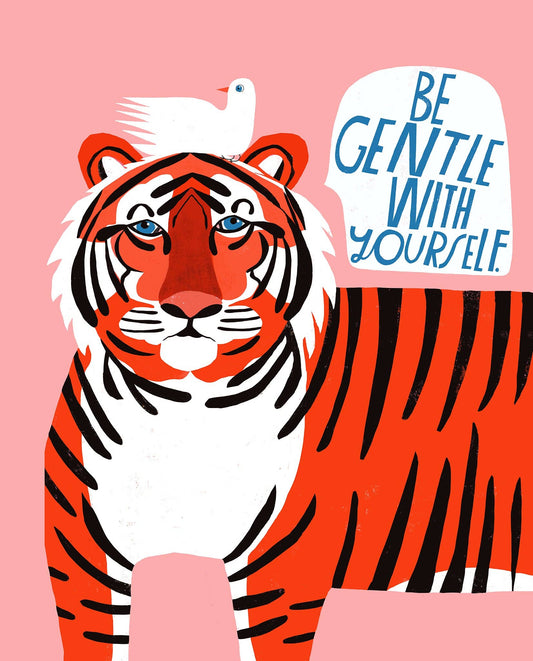 Lisa Congdon Art & Illustration - Be Gentle With Yourself - Art Print: 8.5" x 11"