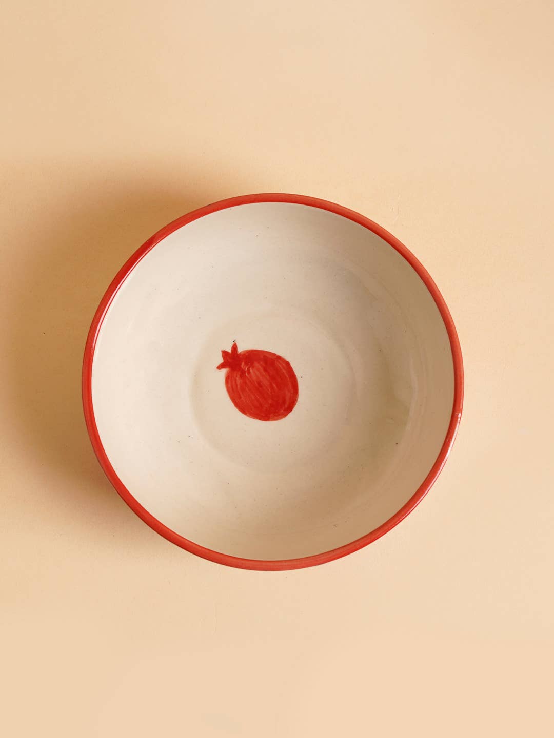 Casa Amarosa - Indian Anaar Bowl, Red - 2.5x7 Inches