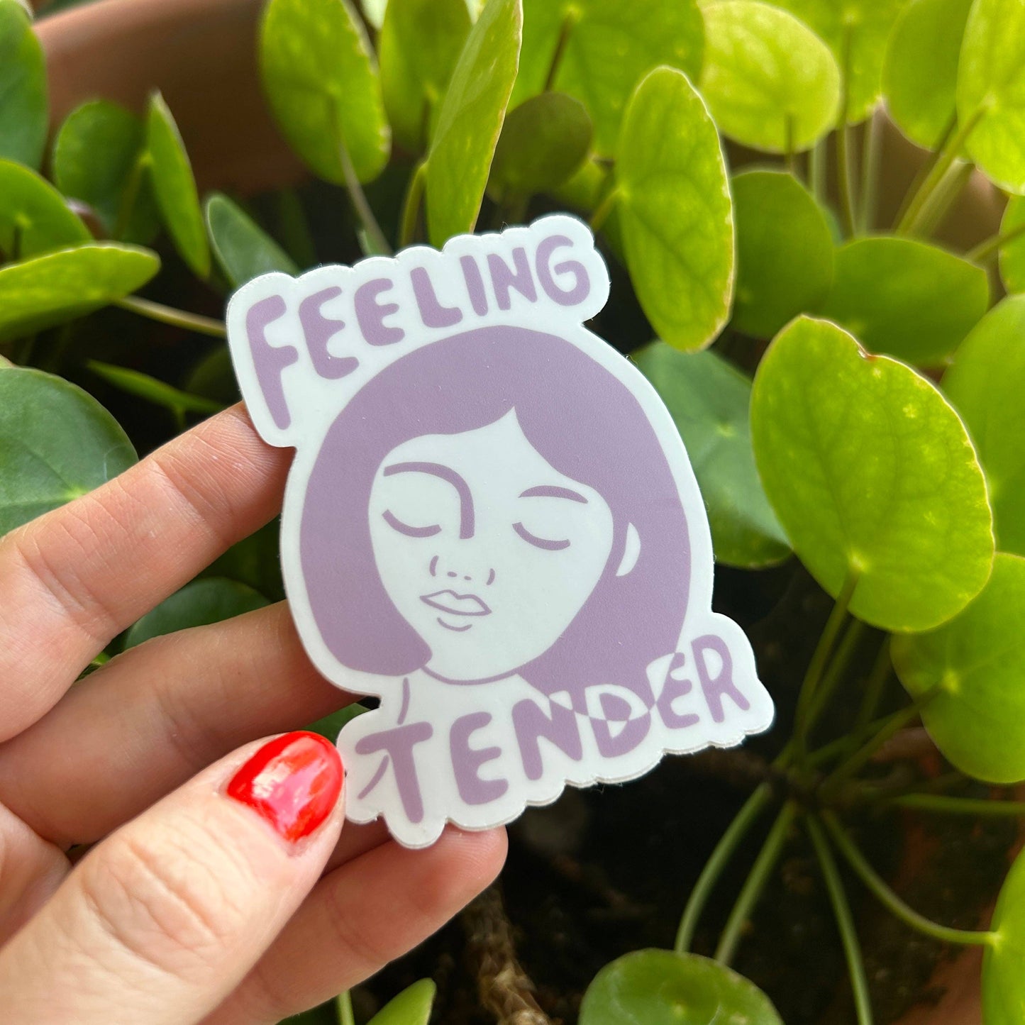 Rare Press - Feeling Tender Vinyl Sticker (lavender)