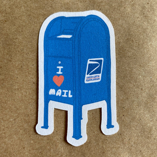 I Heart Mail Mailbox Sticker