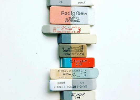 Lisa Congdon Art & Illustration - Eraser Arrangement No. 3 - Photographic Print: 8.5" x 11"